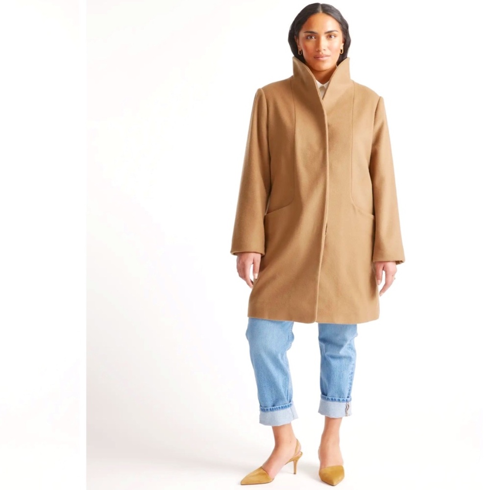 Quince Italian Wool Cocoon Coat